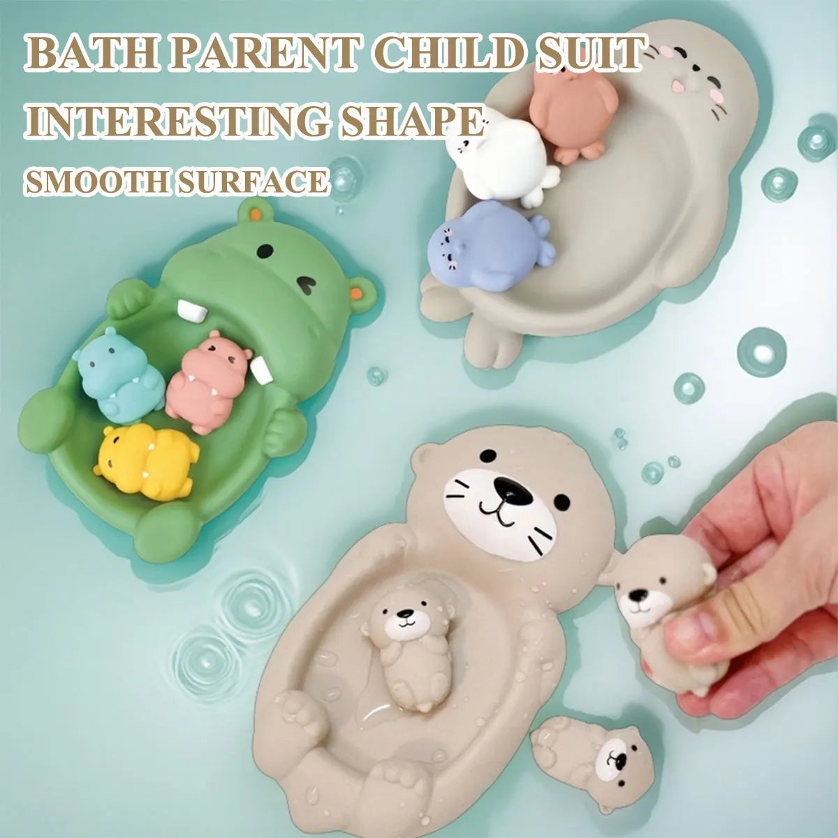 Floating Animal Bath Toy – Basketball Hoop Water Play