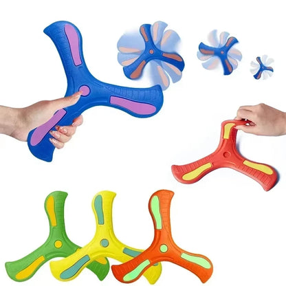 Soft Boomerang – Three-Leaf Night Light Flying Disc