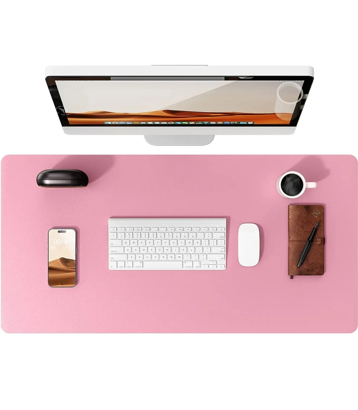 Large Desk Mat – PU Leather Mouse Pad & Desk Protector