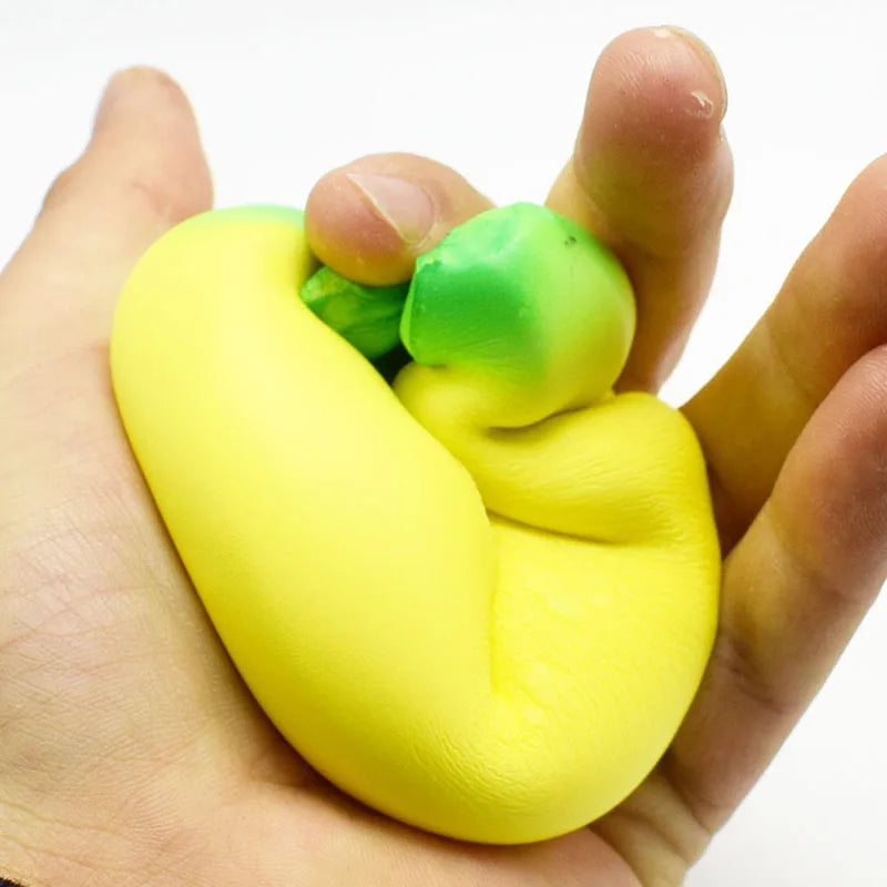Banana Squishy Toy – Slow Rising PU Foam Stress Relief