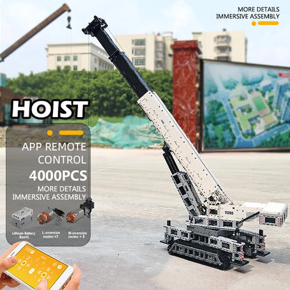RC Motorized Crane Building Blocks