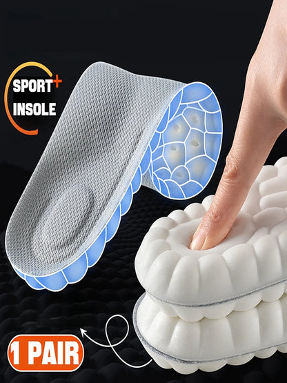 4D Soft Arch Support Insoles – PU Shock-Absorbing Shoe Inserts