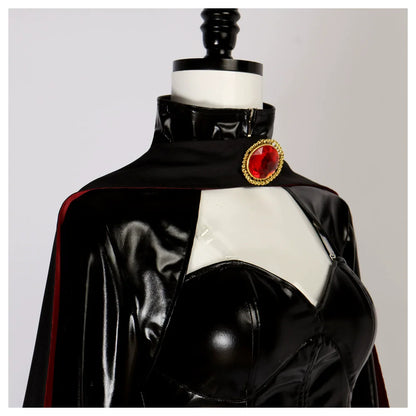 7PCS Sexy Madelyne Pryor Cosplay Costume Jumpsuit Cloak XX Men Villain Uniform Outfit Halloween Carnival Leather Battle
