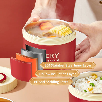 Insulated Stainless Steel Bento Box