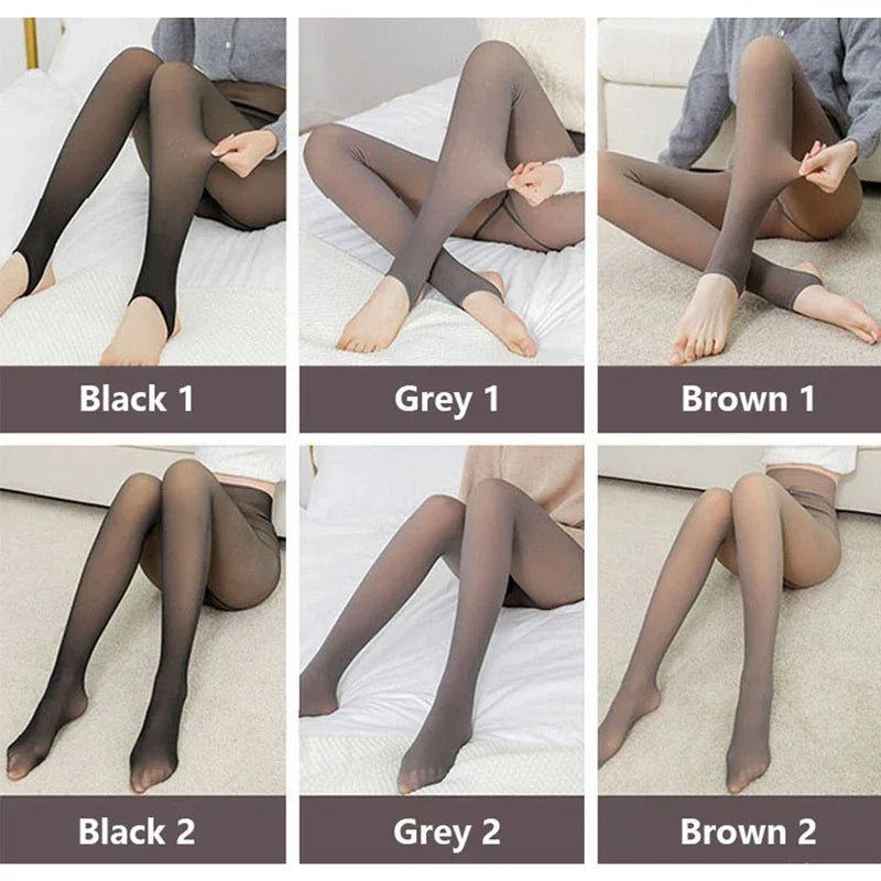 Fleece Lined Tights – Warm Winter Skin Tone Style