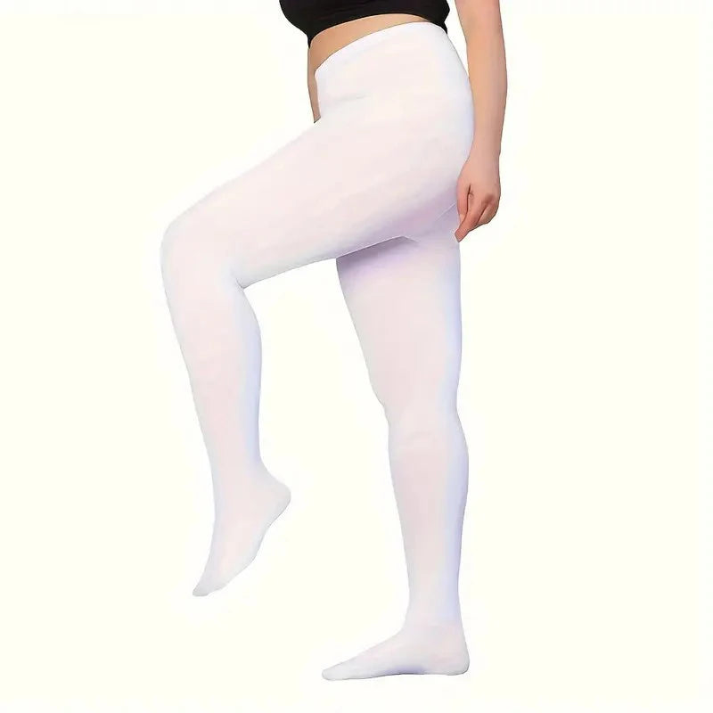 120D Velvet Tights for Women – Soft Plus Size Pantyhose