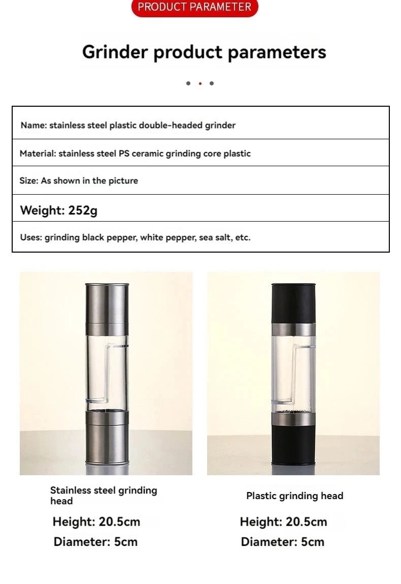 2-in-1 Salt and Pepper Grinder
