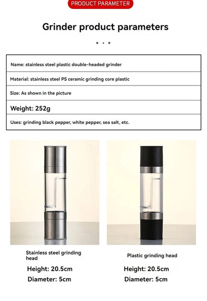 2-in-1 Salt and Pepper Grinder