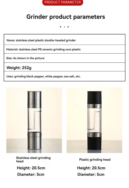 2-in-1 Salt and Pepper Grinder