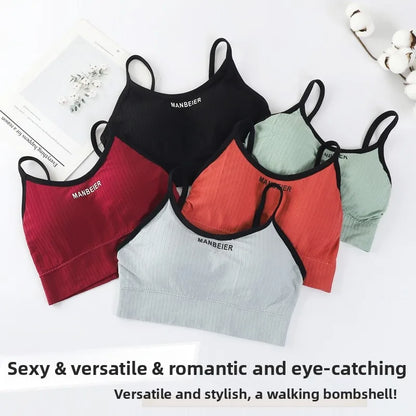 Women’s Sports Bra – Cotton Crop Top for Gym & Everyday Comfort