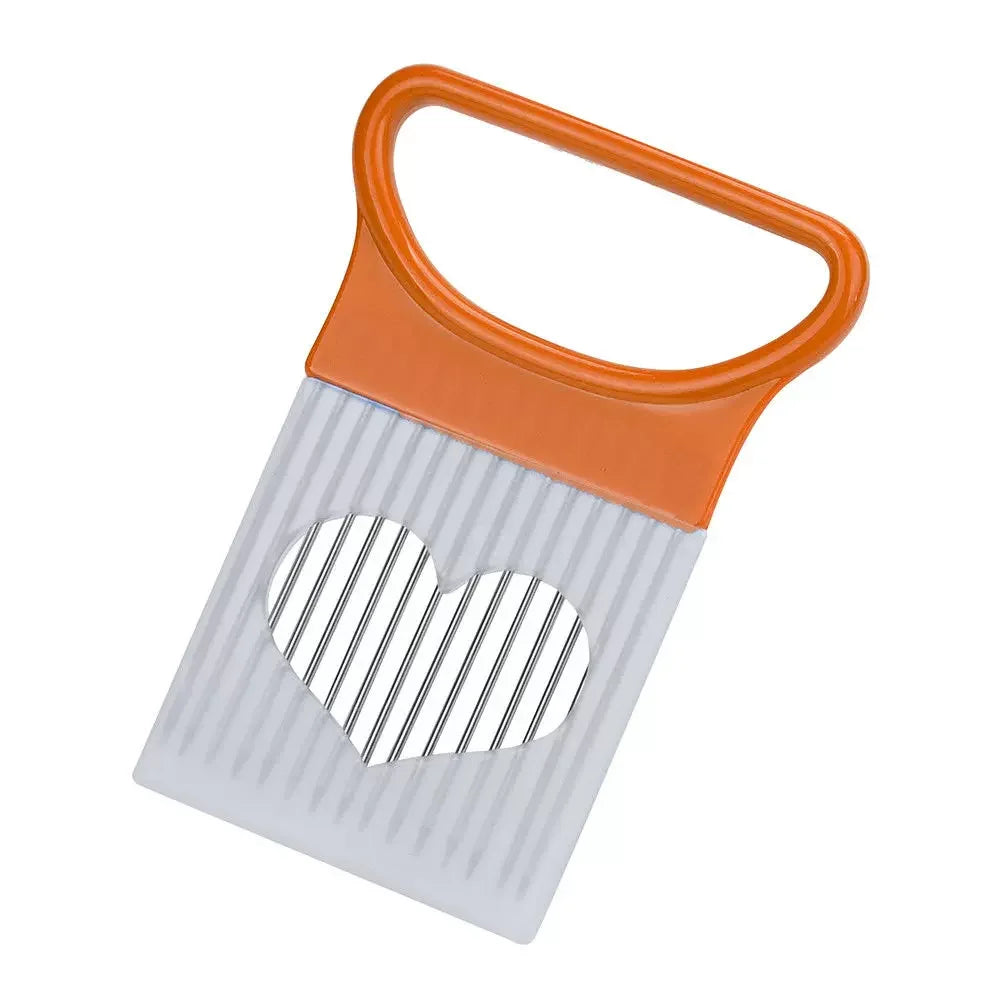 Onion Slicer Stainless Steel Vegetable Cutter & Onion Holder