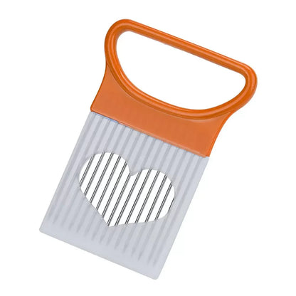 Onion Slicer Stainless Steel Vegetable Cutter & Onion Holder