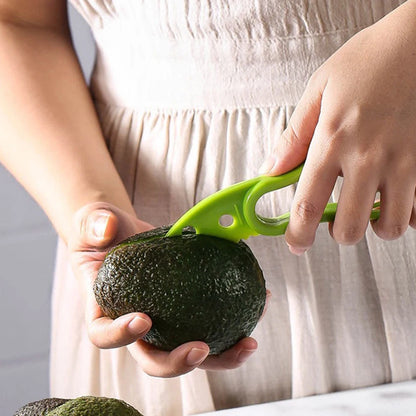 3-in-1 Avocado Slicer, Corer & Peeler Fruit Cutter Kitchen Tool