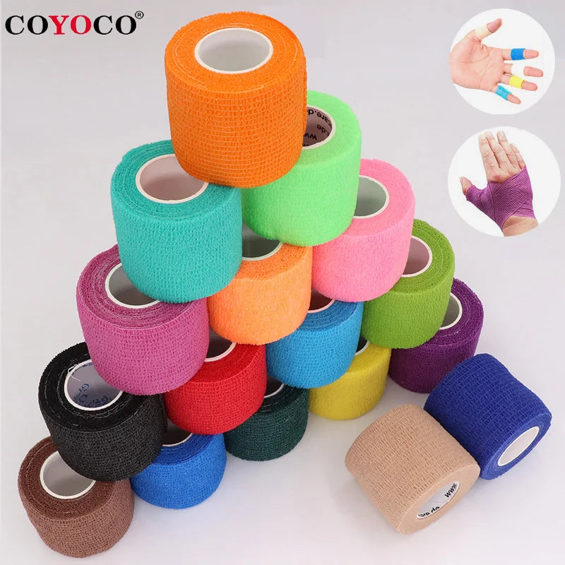 Self Adhesive Elastic Bandage Sports Wrap Tape 4.8m