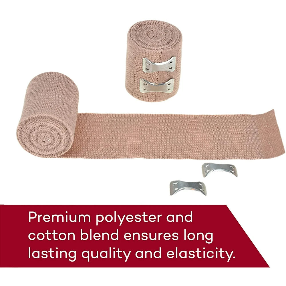 Elastic Bandage Wrap with Clips Compression Wrist Ankle Knee Support