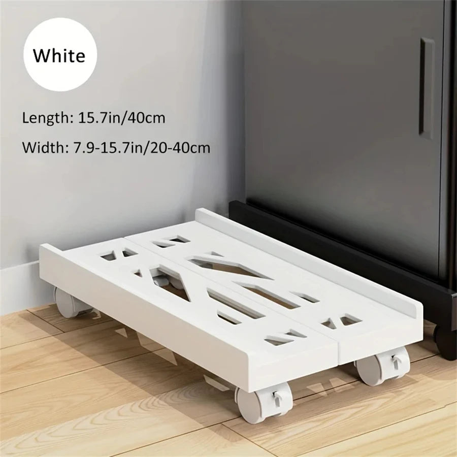 Adjustable CPU Tower Stand with Wheels – Mobile Computer Holder