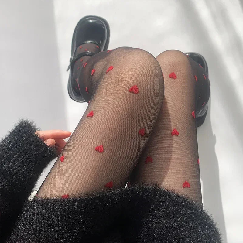 Thigh High Stockings for Women – Lace Black White Socks