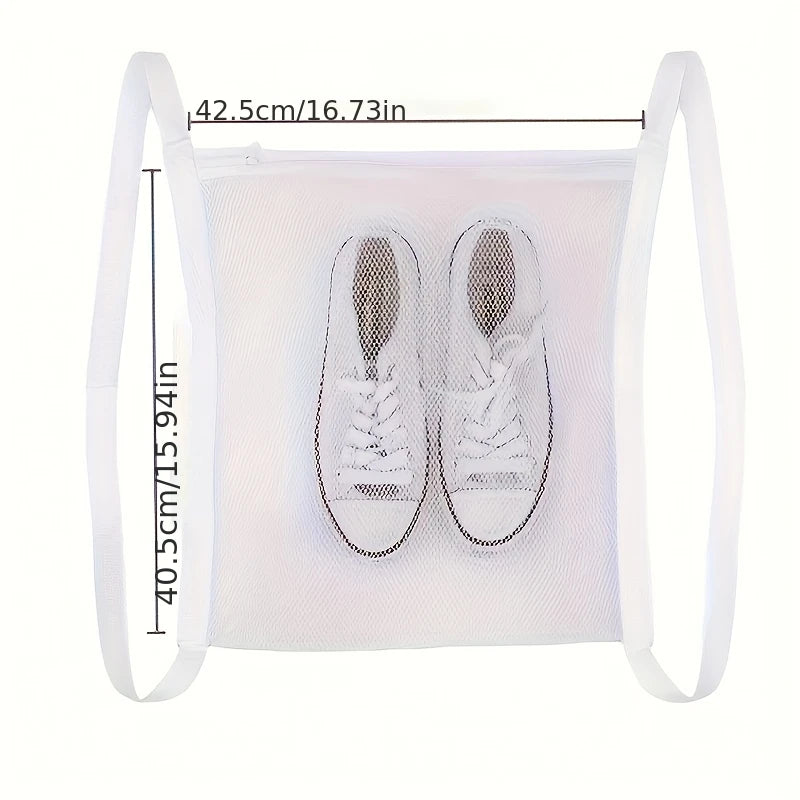 Sneaker Dryer Bag Reusable Mesh Shoe Washing Bag With Zipper