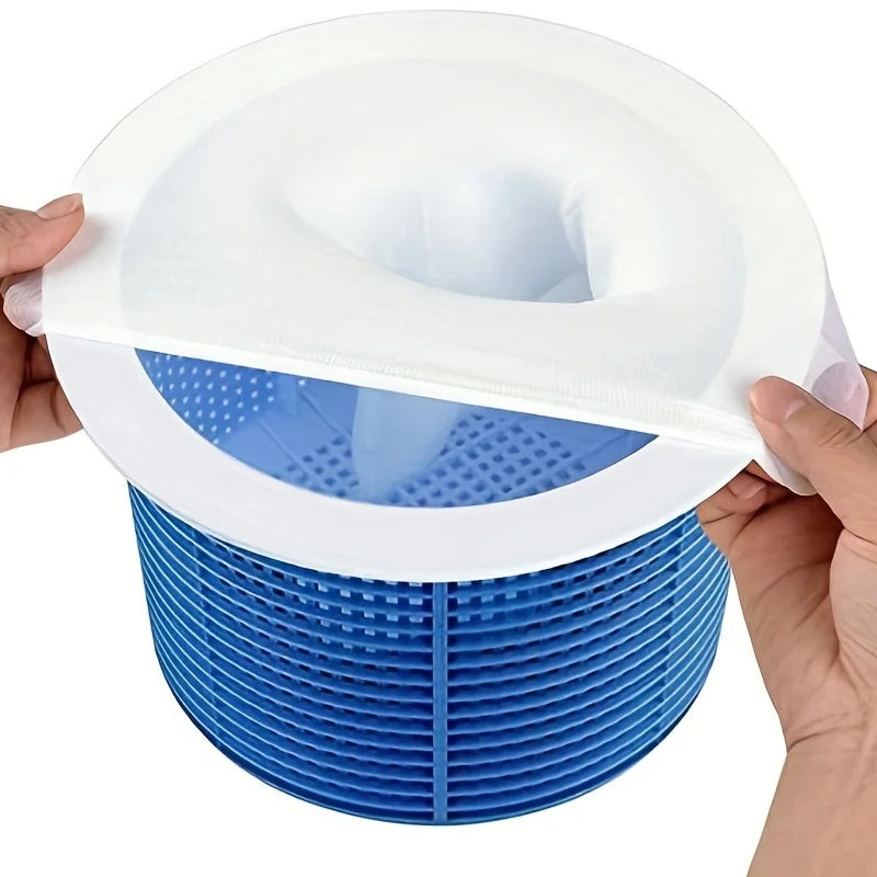 Pool Skimmer Socks 10-Pack Nylon Mesh Filters for Pool Cleaning