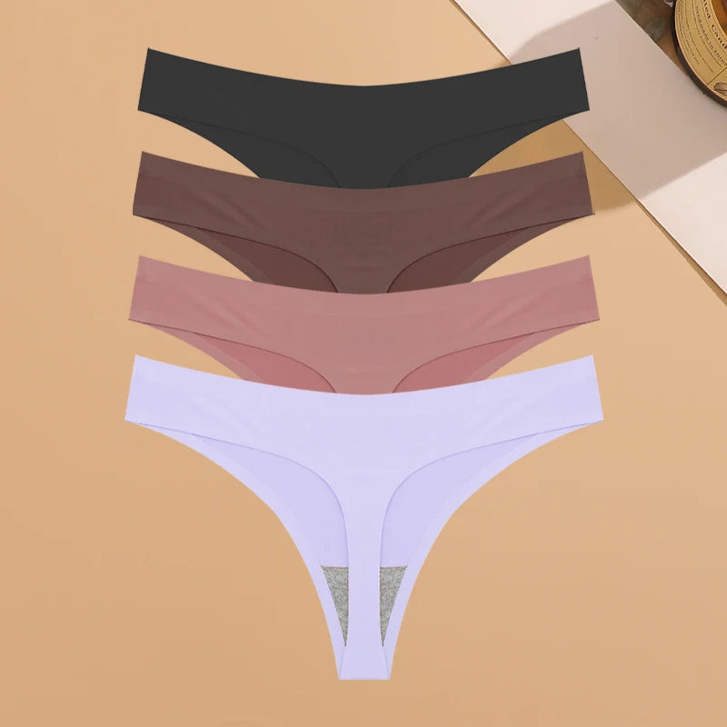 Seamless Women’s Underwear – 4-Piece Invisible Panties Set