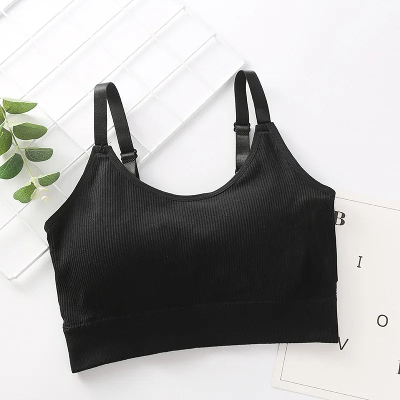 Cotton Bandeau Bra – Wireless Tube Top for Women