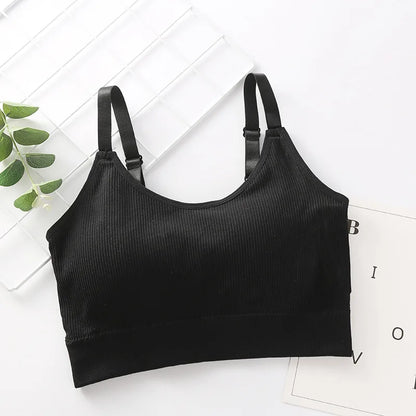 Cotton Bandeau Bra – Wireless Tube Top for Women