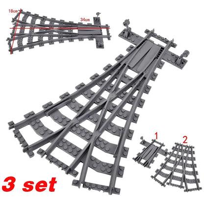 Train Building Set with Flexible Tracks – Railway Model Blocks