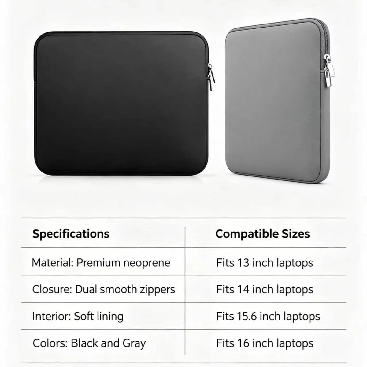 Laptop Sleeve 5mm Sponge Notebook Computer Case