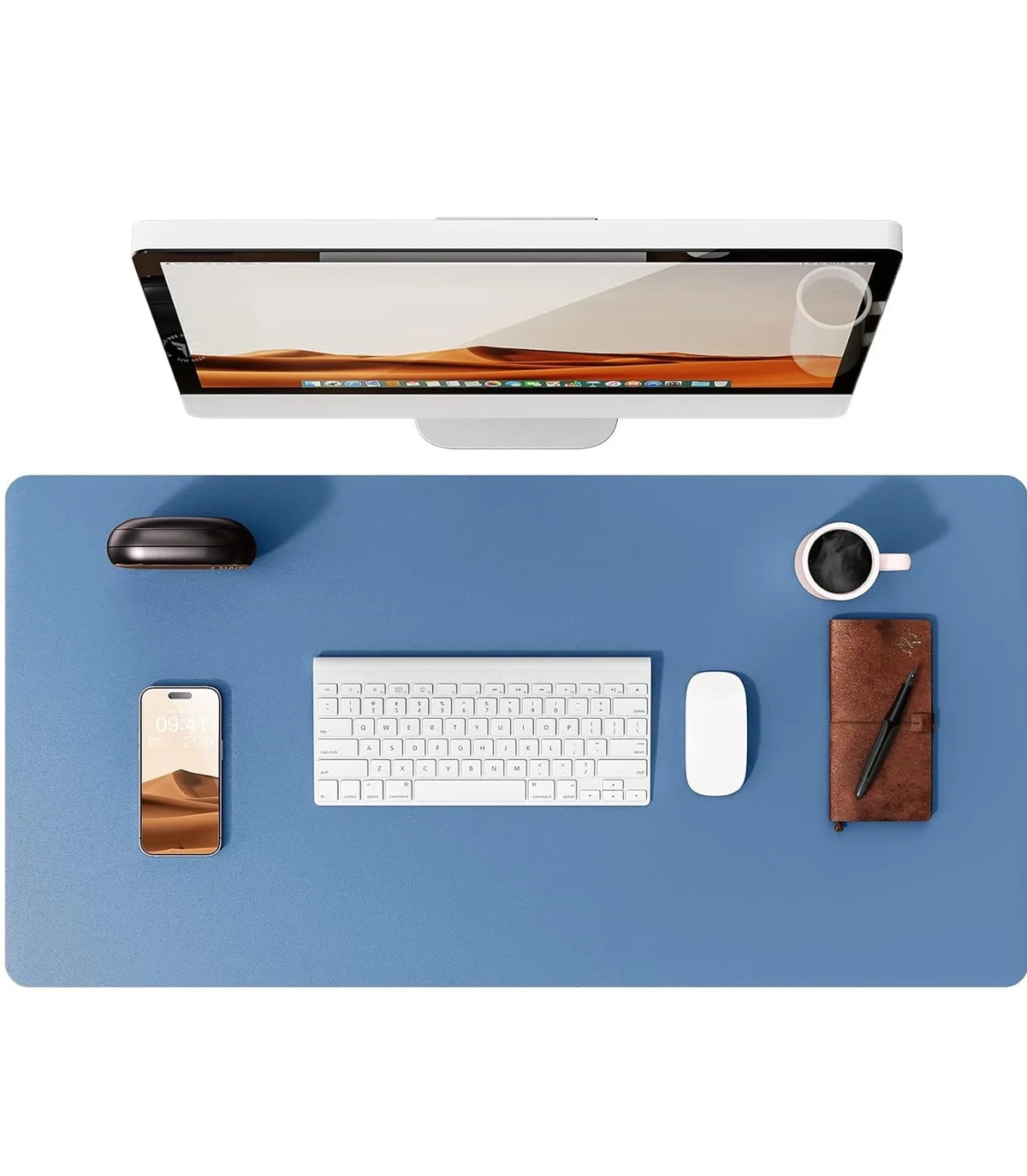 Large Desk Mat – PU Leather Mouse Pad & Desk Protector