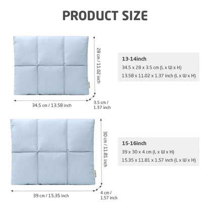 Puffy Laptop Sleeve – Quilted Padded Case for 13–16 Inch Laptops