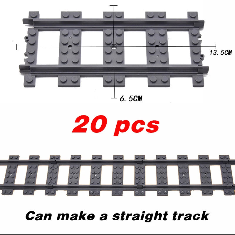 Train Building Set with Flexible Tracks – Railway Model Blocks