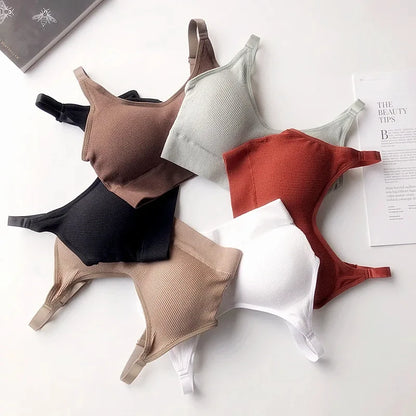 Cotton Bandeau Bra – Wireless Tube Top for Women