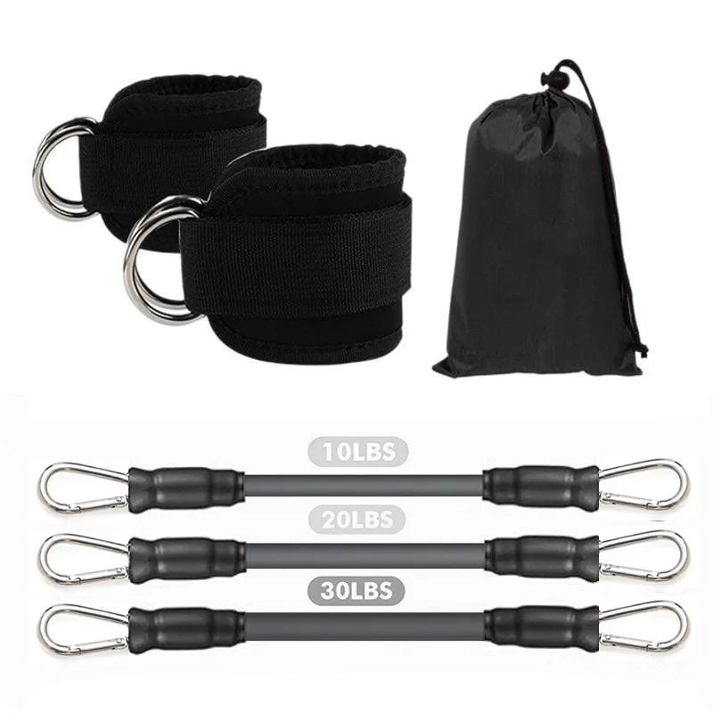 Ankle Straps for Resistance Bands – Glute & Leg Workout