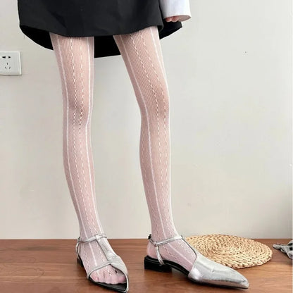Fishnet Tights – Lace Rhombus Patterned Style