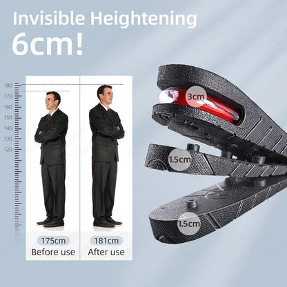 Height Increase Insoles – 3–5cm Invisible Heel Lift Inserts