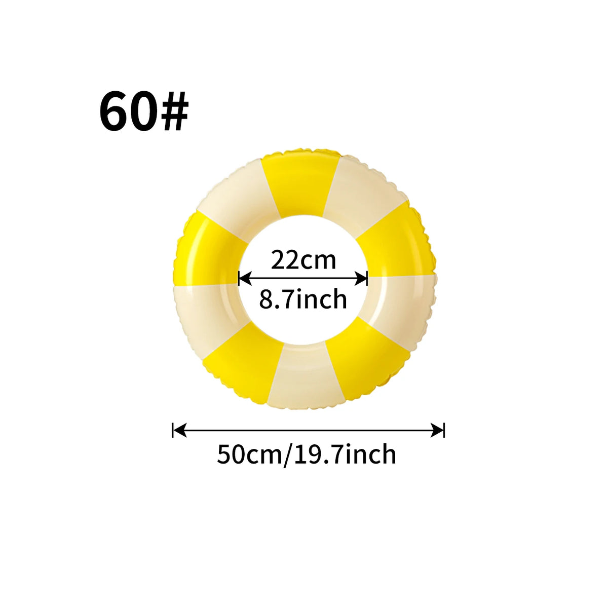 Inflatable Swimming Ring Macaron Pool Float for Summer Pool Parties