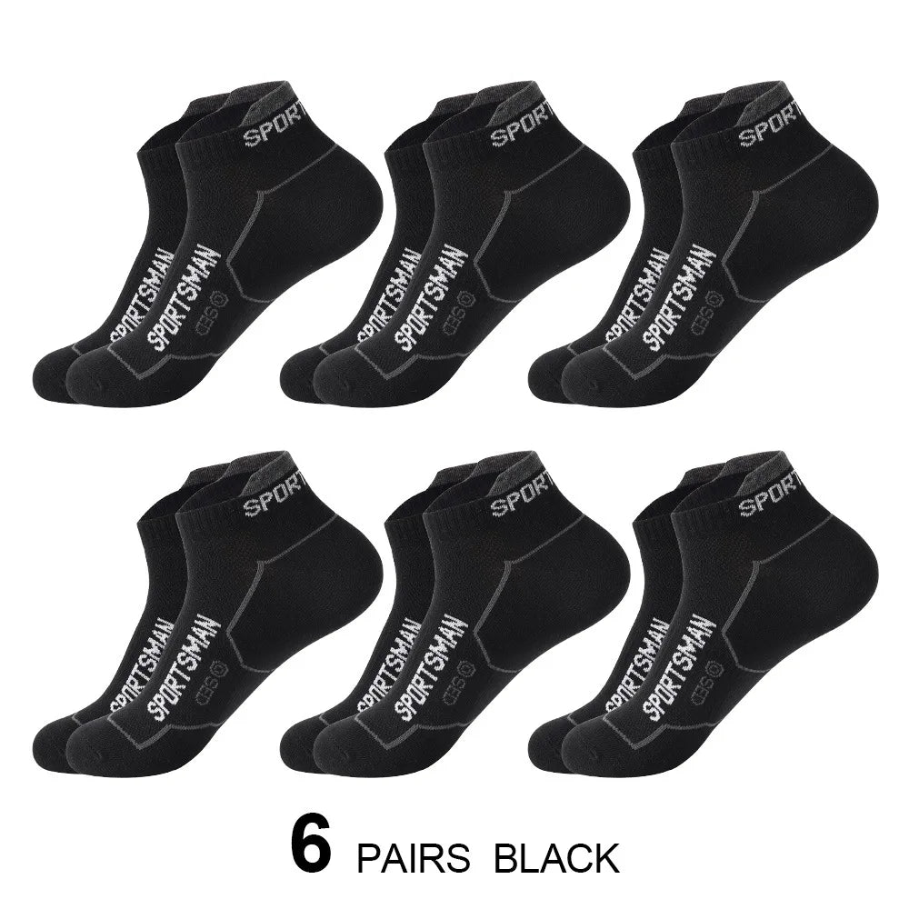 Men's No Show Socks Breathable Ankle Running Sport Socks