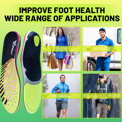 Orthopedic Insoles – Arch Support Inserts for Work & Sports Shoes