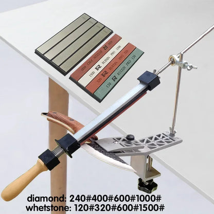 Knife Sharpener Fixed Angle Diamond Sharpening Stone for Kitchen Knives