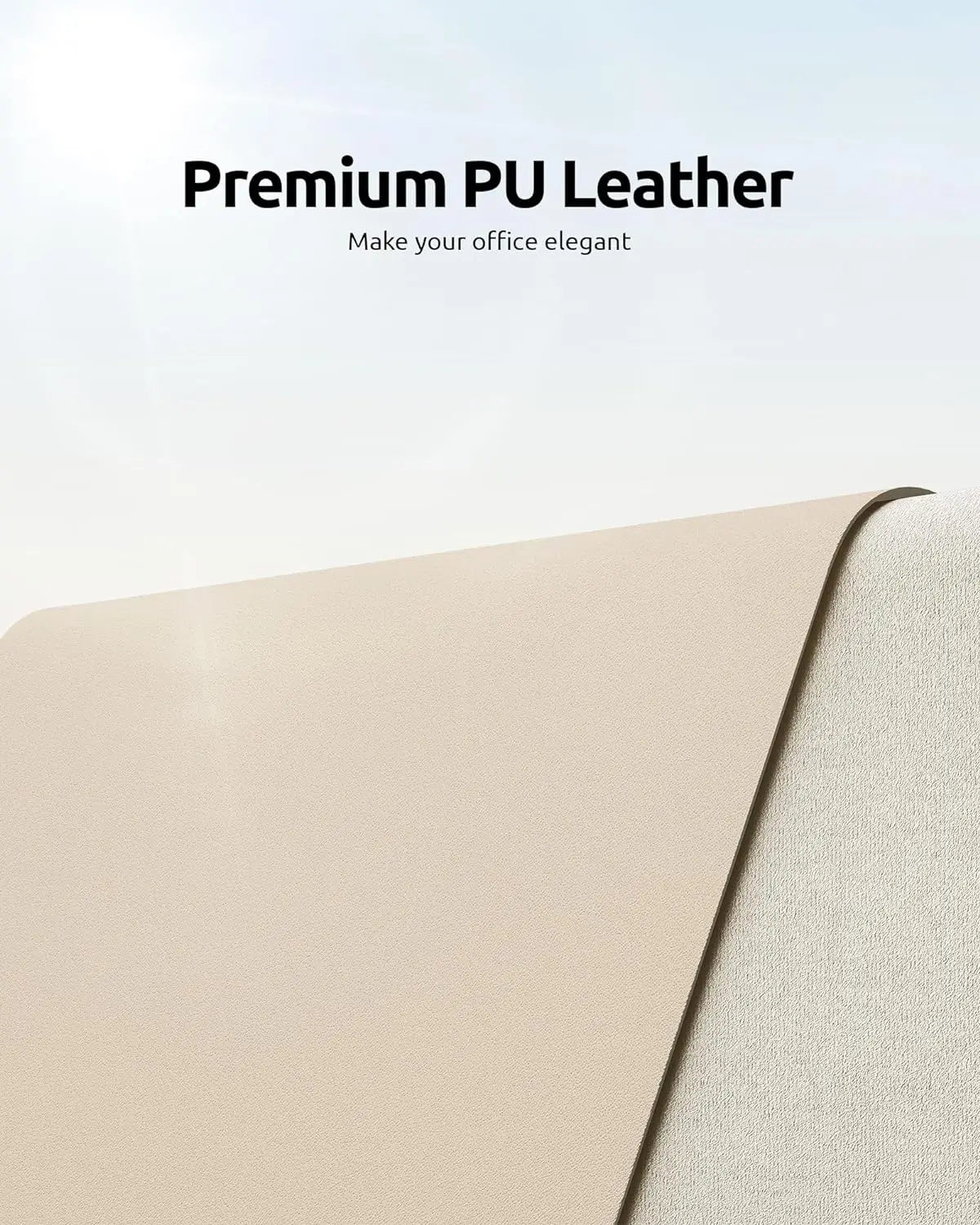 Large Desk Mat – PU Leather Mouse Pad & Desk Protector