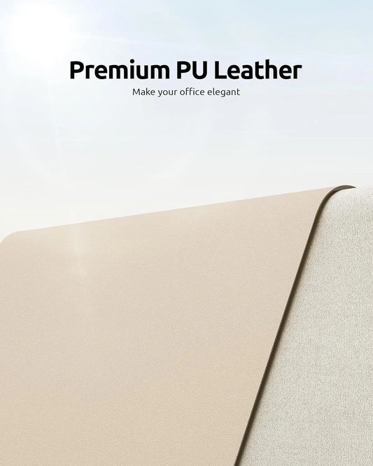 Large Desk Mat – PU Leather Mouse Pad & Desk Protector