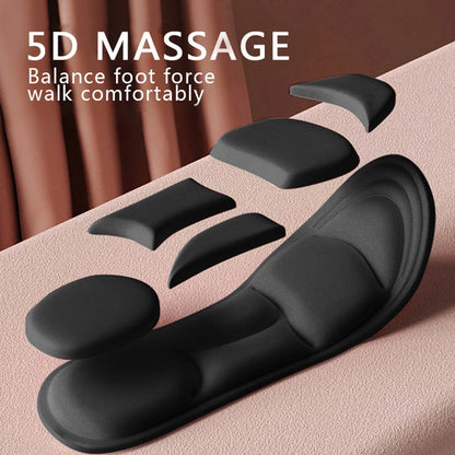 5D Massage Memory Foam Insoles – Cushioned Shoe Inserts EU 35–46