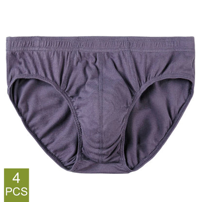 Men’s Cotton Underwear 4 Pack – Breathable Plus Size Briefs