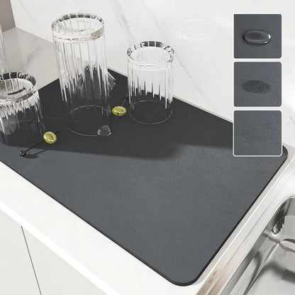 Kitchen Drying Mat Absorbent Dish & Coffee Counter Mat