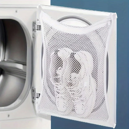 Sneaker Dryer Bag Reusable Mesh Shoe Washing Bag With Zipper