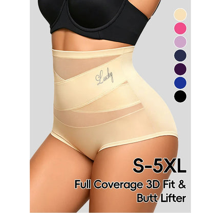 High Waisted Women’s Panties – Breathable Mesh Briefs