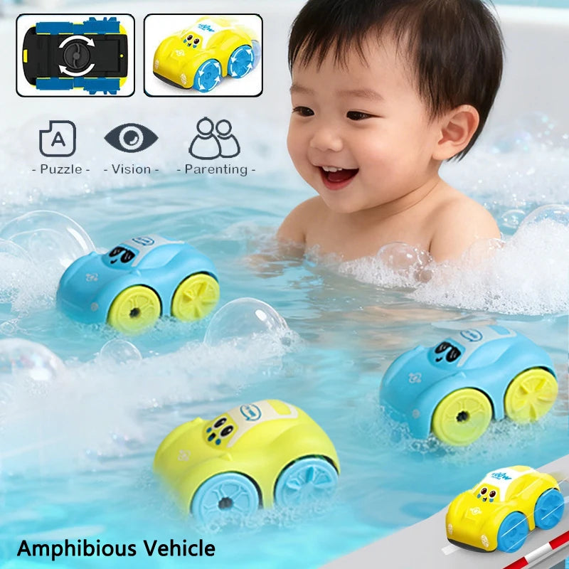 Baby Bath Toys Floating Clockwork Car Water Play Toy for Kids
