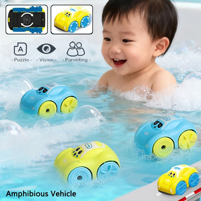 Baby Bath Toys Floating Clockwork Car Water Play Toy for Kids