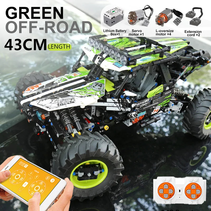 RC Buggy Building Blocks – 4WD Remote Control Car Model