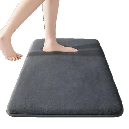 Bathroom Bath Mat Absorbent Coral Velvet Non Slip Floor Mat